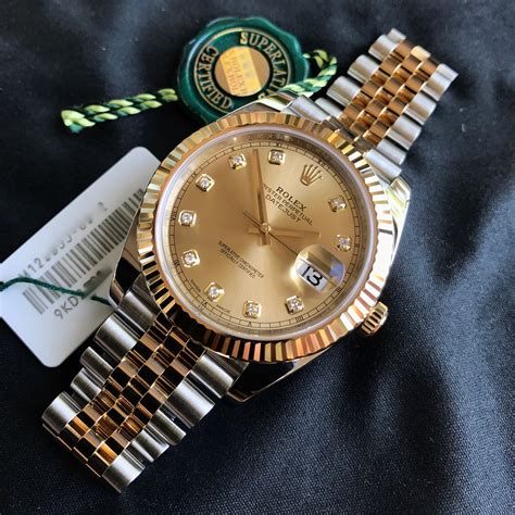 is rolex two tone real gold|two tone Rolex datejust 41mm.